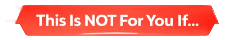 This is not for you if